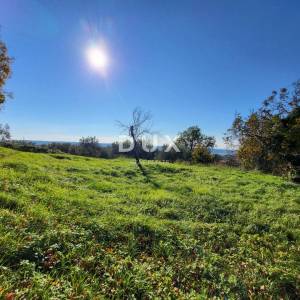 ISTRA, GROŽNJAN - Građevinsko zemljište s otvorenim pogledom na more i okolicu
