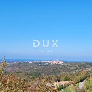 ISTRA, GROŽNJAN - Građevinsko zemljište s otvorenim pogledom na more i okolicu