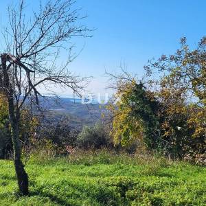 ISTRA, GROŽNJAN - Građevinsko zemljište s otvorenim pogledom na more i okolicu