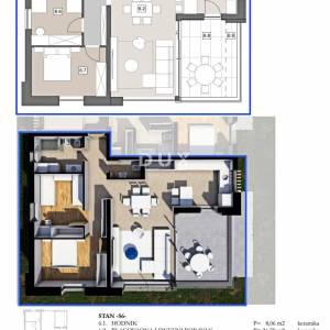 ISTRA, LABIN - Dvosoban stan u modernoj novogradnji