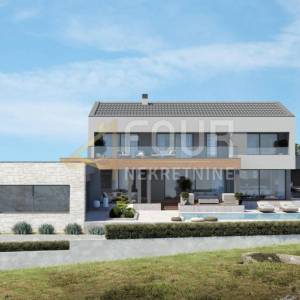 Istra, Labin, zemljište 1.031m2 s građ. dozvolom za kuću s bazenom!