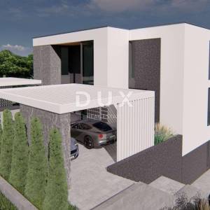 ISTRA, MEDULIN - Građevinsko zemljište 1. red do mora s izdanom i pravomočnom građevinskom dozvolom za modernu vilu s bazenom i...