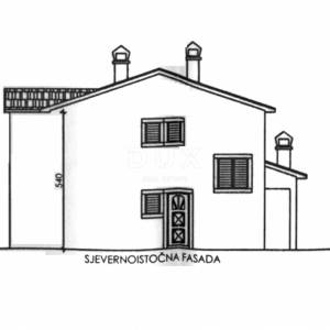 ISTRA, MOTOVUN - Zemljište s građevinskom dozvolom