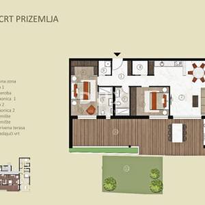 ISTRA, NOVIGRAD - Luksuzan stan s vrtom u novogradnji