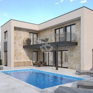 Istra, Peroj,  Građevinsko zemljište 620 m2 sa projektom, pogled na More i na Brijune