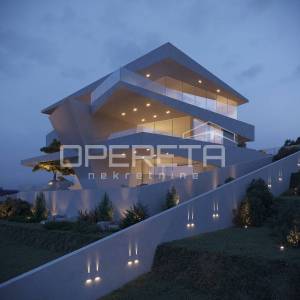 Istra, Plomin-okolica, luksuzna vila u novogradnji sa panoramskim pogledom na mo