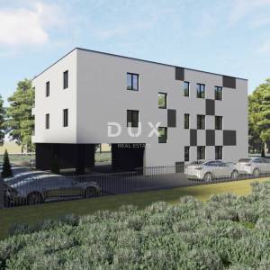 ISTRA, ŠTINJAN - Građevinsko zemljište s građevinskom dozvolom za modernu zgradu od 7 stanova, na svega 500m od plaža