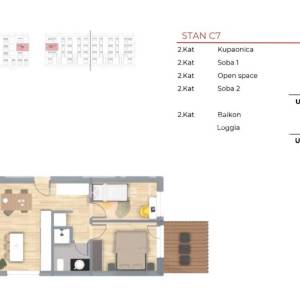 Istra, Tar – moderan stan u novogradnji s dvije spavaće sobe
