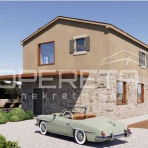 Istra, Umag okolica-zemljište s građevinskom dozvolom pogled more