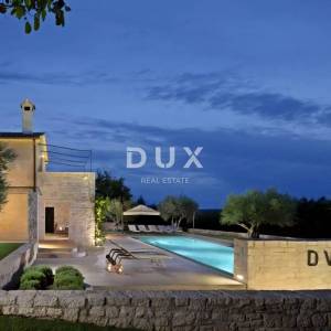 ISTRA, VIŠNJAN - Jedinstvena kamena kuća s bazenom