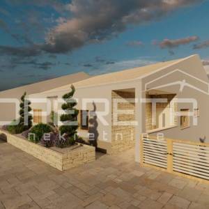 Istra, Vodnjan, završena duplex vila sa bazenom, novogradnja