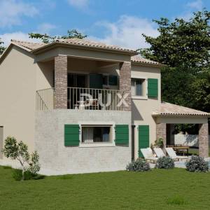 ISTRA, ŽMINJ - Nova mediteranska kuća s pogledom na vinograd u privatnom kompleksu!