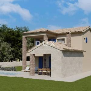 ISTRA, ŽMINJ - Nova mediteranska kuća s pogledom na vinograd u privatnom kompleksu!