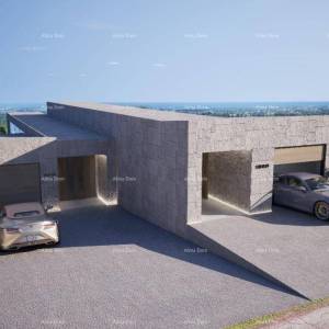 Kaštelir – građevinsko zemljište, 603 m2, s pravomoćnom građevinskom dozvolom i pogledom na more