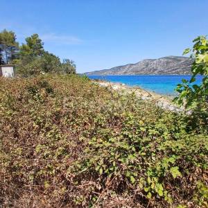 Korčula, prodaja zemljište s objektima, 1.red do mora