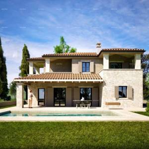 Kuća s bazenom i pogledom na more, Kaštelir