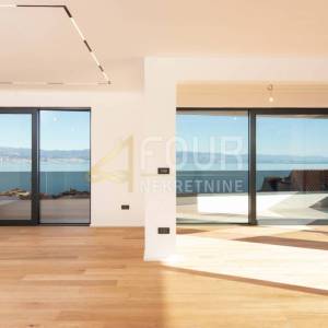 Lovran, novogradnja, 3s+db, 142.11m2, terasa, okućnica, pogled na more