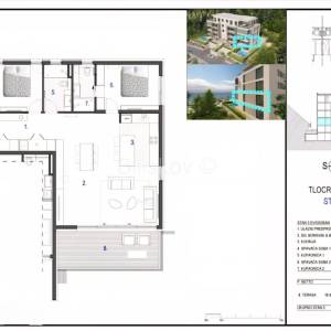 Luksuzni dvosobni stan uz plažu u Omišu, prodaja