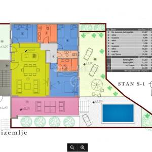 Malinska, prodaja, apartman u prizemlju novogradnje, s okućnicom i bazenom! 