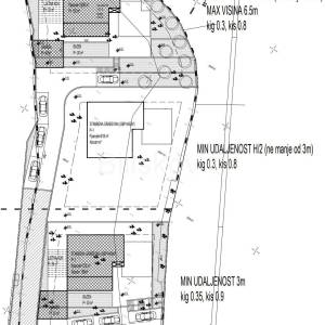 Marina, građ.zemlj.817m2 s ishod.lok.dozvolom za villu