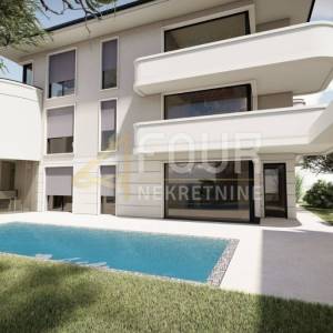 Matulji - okolica, zemljište s projektom za 3 vile i bazenima