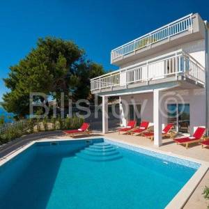 Medići, vila s bazenom i pogledom na more
