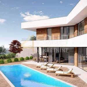 Mošćenička Draga, građevinsko zemljište, projekt za 2 vile