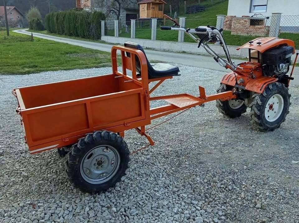 Motokultivator (Freza) Ruris 918K, 18Ks, 460cm3 + Prikolica