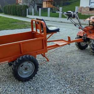 Motokultivator (Freza) Ruris 918K, 18Ks, 460cm3 + Prikolica