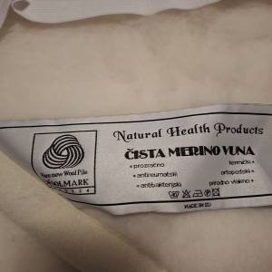 Nadmadrac od merino vune, NOVI