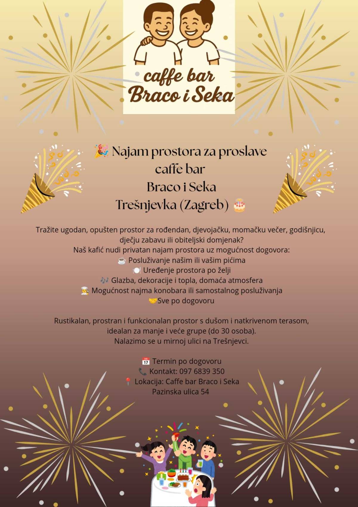 Najam prostora za proslave