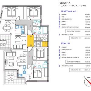 Novalja, Put Lokvice, TOP LOKACIJA, 30 m do mora, A2-objekt A