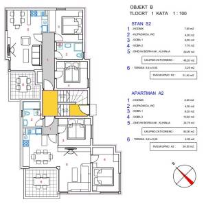 Novalja, Put Lokvice, TOP LOKACIJA, 30 m do mora, A2-objekt B