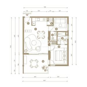 NOVI VINODOLSKI – stan od 63m² u ekskluzivnom resortu, prvi red do mora s privatnom plažom