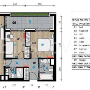 Novogradnja, Črnomerec, četverosoban stan, GPM