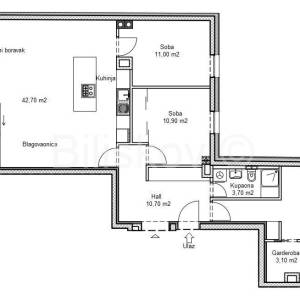 Novogradnja, Ribnjak, četverosoban stan, loggia, GPM