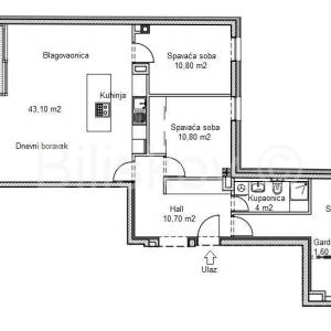 Novogradnja, Ribnjak, četverosoban stan, loggia