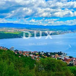 OPATIJA, BREGI- zemljište 5670m2 S GRAĐEVNOM DOZVOLOM! za 5 exluzivnih villa s panoramskim pogledom na more