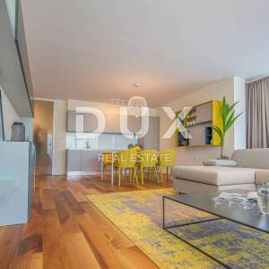 OPATIJA, CENTAR - dugoročni najam luksuznog  stana u novogradnji s bazenom, pogled, blizu mora i Opatije