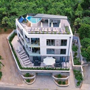 Opatija - centar, moderna vila + hotel u roh bau fazi