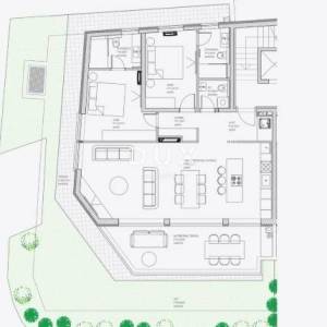 OPATIJA, CENTAR - novogradnja luksuznog standarda u Opatiji s garažom, vlastitim vrtom, vrhunski stan