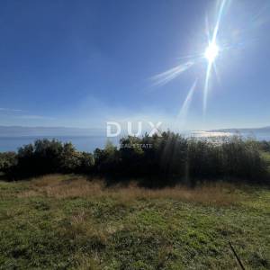 OPATIJA, LOVRAN, MEDVEJA – potpuno ravno građevinsko zemljište s panoramskim pogledom na more