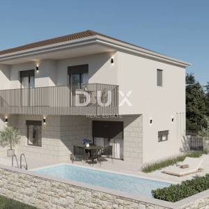 OTOK KRK, MALINSKA (okolica) - Dvojna kuća s bazenom - namještena i useljiva!