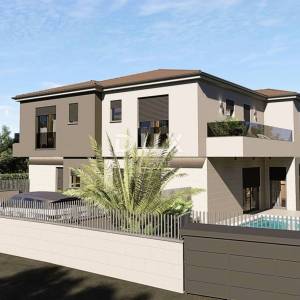 OTOK KRK, MALINSKA (okolica) - Građevinsko zemljište 511 m2 s projektom