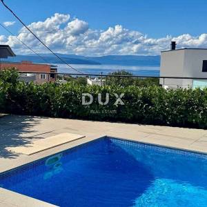 OTOK KRK, MALINSKA – samostojeća vila s bazenom, pogledom na more i punom mjerom privatnosti