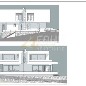 Otok Krk, Njivice, dvoetažni stan u novoj vili - u naravi dvojni objekt