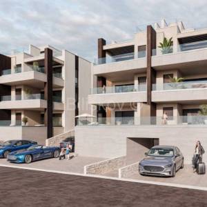 Pag, Šimuni, moderna luksuzna novogradnja,  trosoban stan, vrt