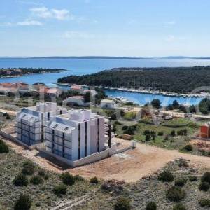 Pag, Šimuni prizemlje, lux 3s stan u novogradnji, pogled na more