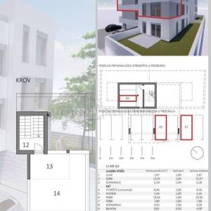 PETRČANE - APARTMAN S KROVNOM TERASOM - 112.44 "B3"