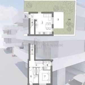 PETRČANE - DVOSOBAN APARTMAN - 78,48 m2  "B1"